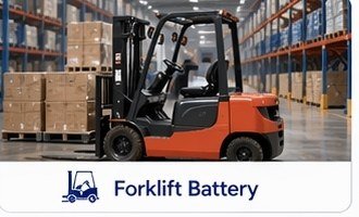Forklift battery application
